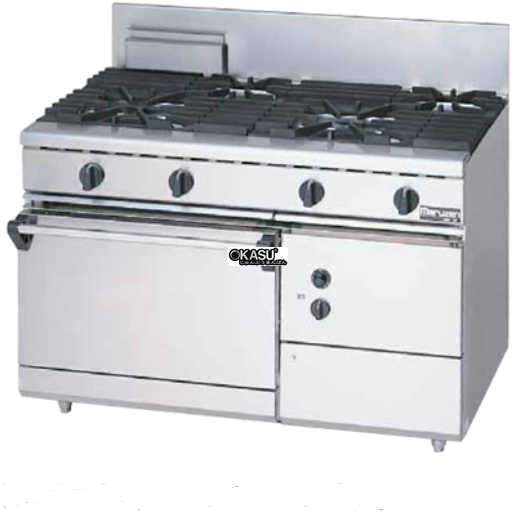 bep au kem lo nuong dung gas maruzen rgr-1274d hinh 0