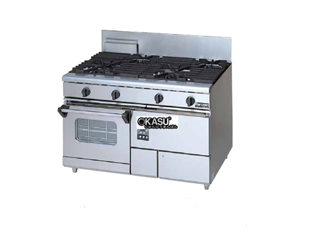 bep au dong gas 5 dau dot kem lo nuong doi luu maruzen rgr-1275xd hinh 0