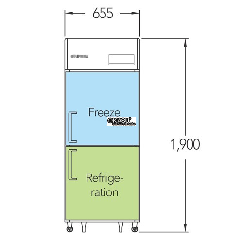 tu dong mat 2 canh inox everzen uds-25rfir (unique daesung) hinh 1