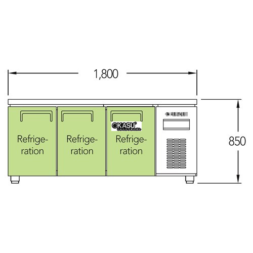 ban mat 3 canh inox everzen uds-18tir hinh 1