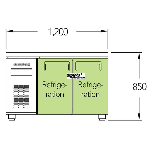 ban mat 2 canh inox everzen uds-12tir hinh 1