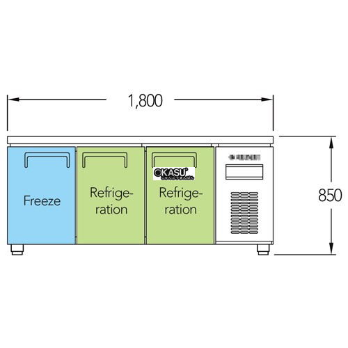 ban dong mat 3 canh inox everzen uds-18rftir hinh 1