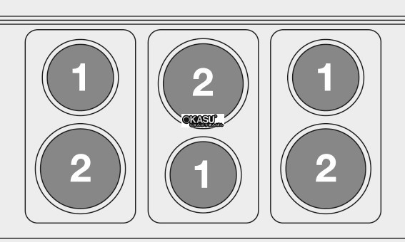 bep au 6 hong dung dien va lo nuong tinh (cua thep khong gi) lotus cf6-610et hinh 0