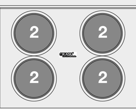 bep au 4 dau dot kem lo nuong dien (cua thep khong gi) lotus cf4-8et hinh 1