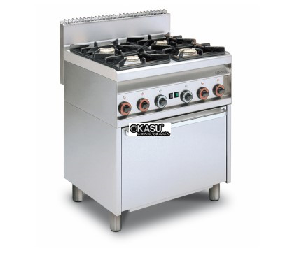 bep au 4 dau dot dung gas kem lo nuong gas (cua thep khong gi) lotus cf4-8g hinh 0