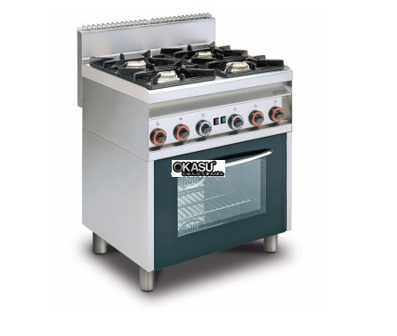 bep au 4 dau dot kem lo nuong gas (cua kinh) lotus cf4-8g hinh 0