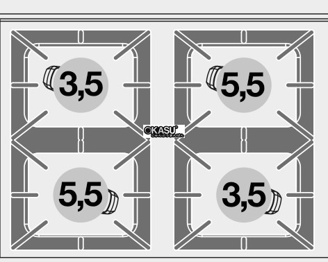 bep au 4 dau dot dung gas kem lo nuong dien da chuc nang (cua kinh) lotus cf4-8gem hinh 0