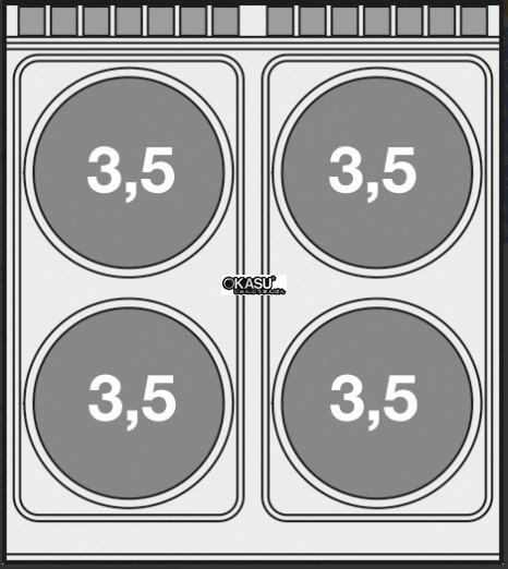 bep au 4 dau dot kem lo nuong dien lotus cf4-98et hinh 0