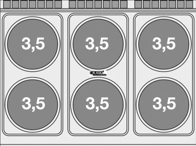 bep au 6 dau dot kem lo nuong dien lotus cf6-912etv hinh 1