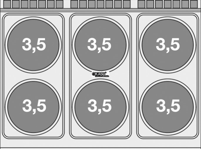 bep au 6 dau dot kem lo nuong dien lotus cf6-912et hinh 1