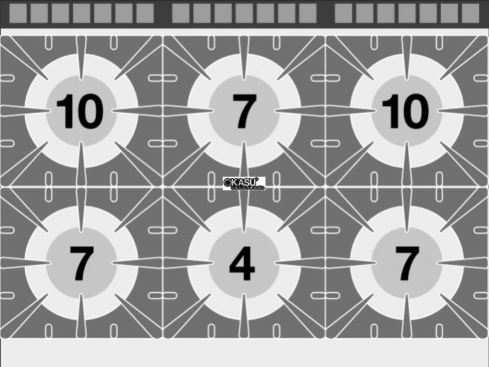 bep au 6 dau dot kem lo nuong gas lotus cf6-912gv hinh 1