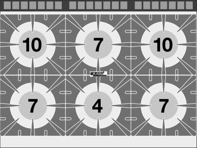 bep au 6 dau dot kem lo nuong gas lotus cf6-912g hinh 1