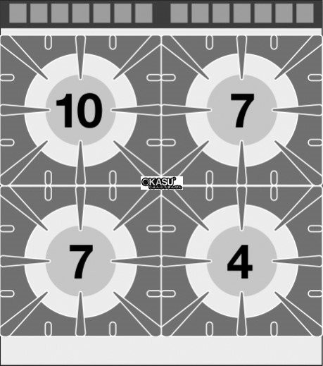 bep gas 4 dau dot kem lo nuong dien lotus cfv4-98ge hinh 1