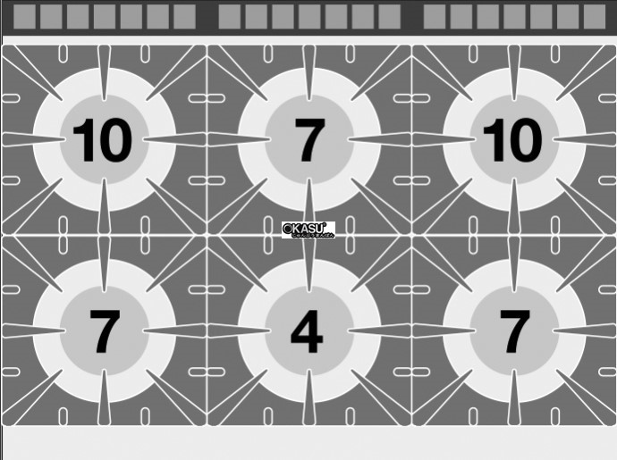 bep gas 6 dau dot kem lo nuong dien lotus cf6-912ge hinh 1