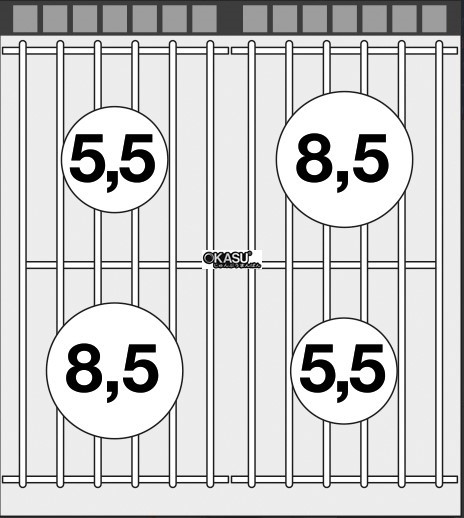 bep gas 4 dau dot kem lo nuong gas lotus cfa4-98g hinh 1