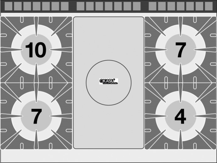 bep gas kem lo nuong dien lotus tpf4-912gev hinh 1