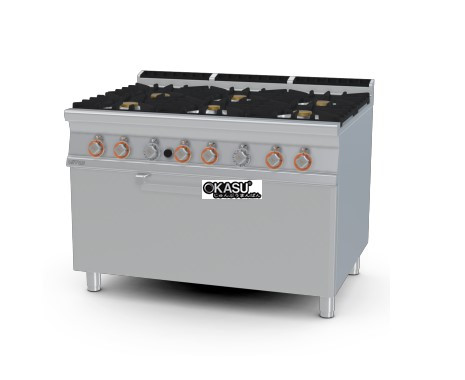 bep au 6 dau dot kem lo nuong gas lotus cf6-912g hinh 0