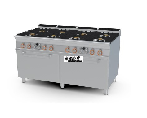 bep au 8 dau dot kem lo nuong gas lotus cf8-916g hinh 0