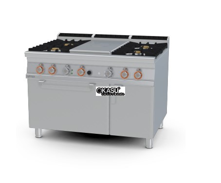 bep gas kem lo nuong dien lotus tpf4-912gev hinh 0