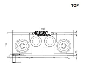 bep a 2 hong co quat thoi 2 bau nuoc nayati ngkb 22-90 w2n2 lbs hinh 2