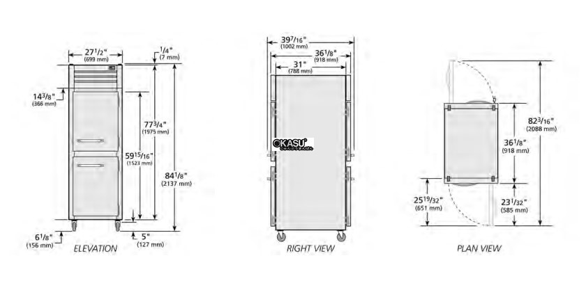 tu lanh cua xoay nua truoc/nua sau dang ran pass-thru voi chat lam lanh hydrocarbon true sta1rpt-2hs-2hs-hc hinh 0