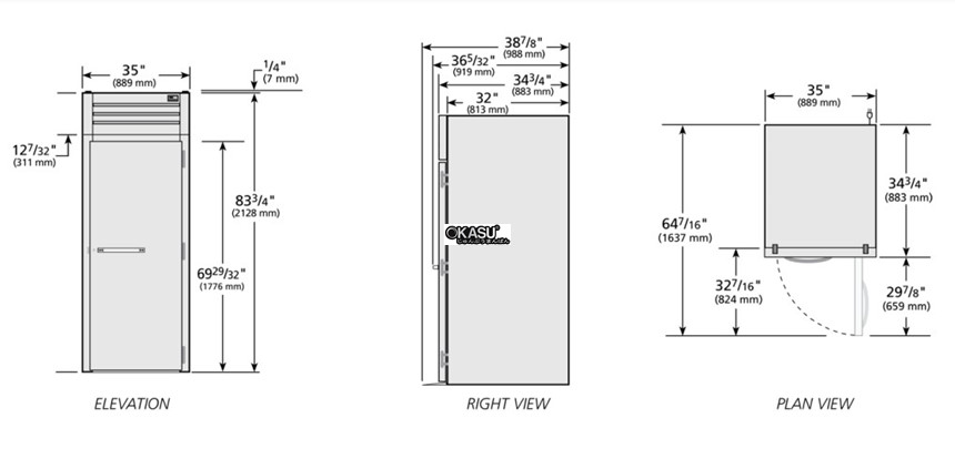 tu lanh cua xoay ran roll-in true stg1rri-1s hinh 0