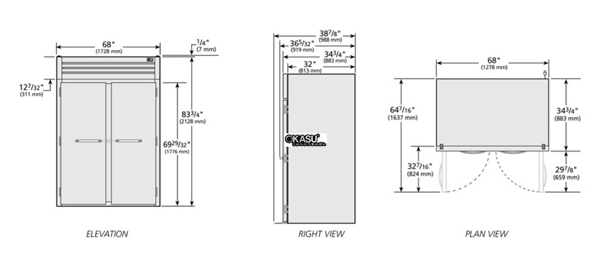 tu lanh cua ran roll-in true stg2rri-2s hinh 0