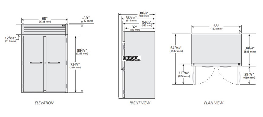 tu lanh cua xoay dac roll-in true stg2rri89-2s hinh 0