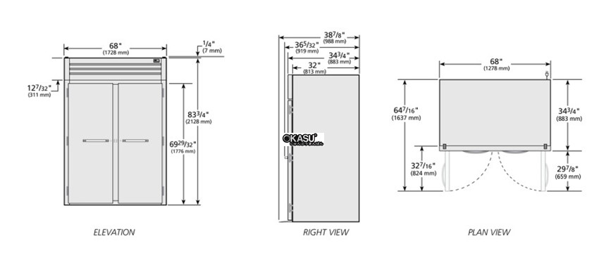 tu lanh cua xoay dac roll-in true str2rri-2s hinh 0