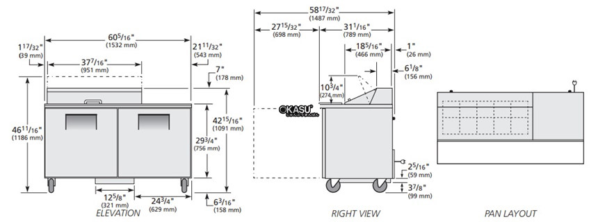 ban sandwich/salad cua dac true tssu-60-10-hc hinh 0