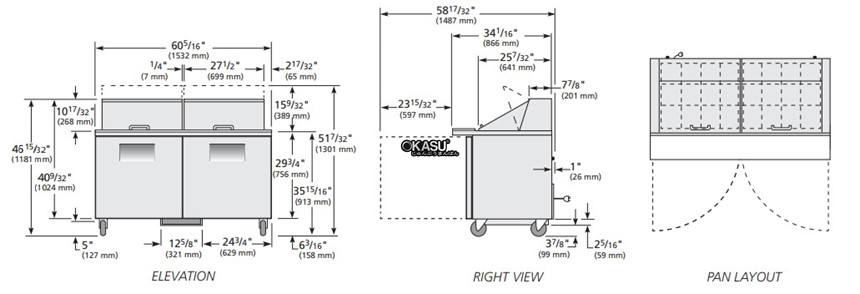ban sandwich/salad cua dac mega-top true tssu-60-24m-b-st-hc hinh 0