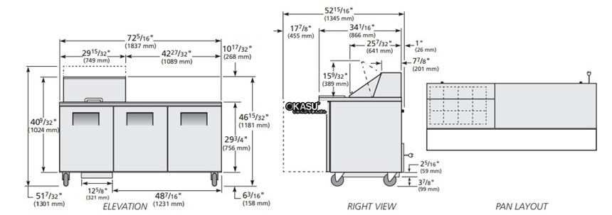 ban sandwich/salad cua dac mega-top true tssu-72-12m-b-hc hinh 0