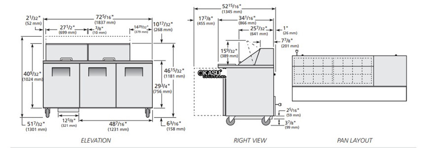 ban sandwich/salad cua dac mega-top true tssu-72-24m-b-st-hc hinh 0