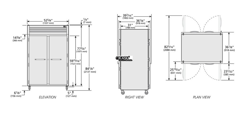 tu suoi am cua xoay mat truoc/sau chac chan pass-thru true stg2hpt-2s-2s hinh 0