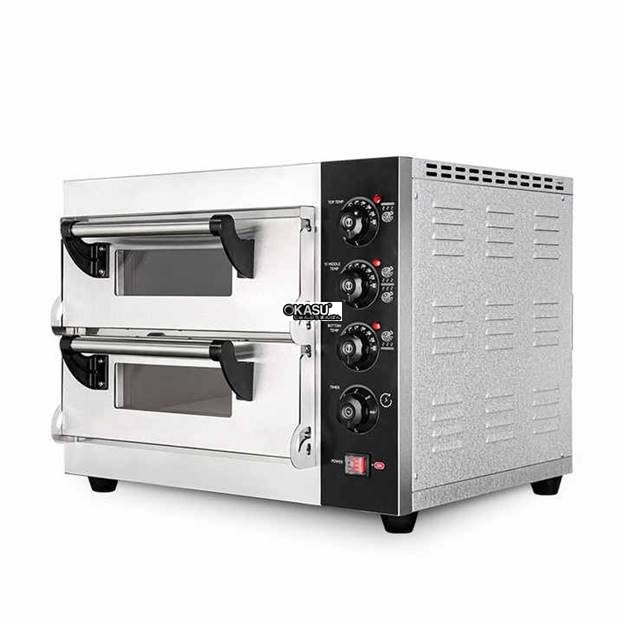 lo nuong pizza 2 tang dung dien hongling pzd-4040-02 hinh 0