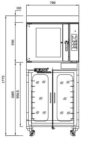 lo nuong banh ket hop tu u sinmag sm2-705e+sm-716f hinh 0