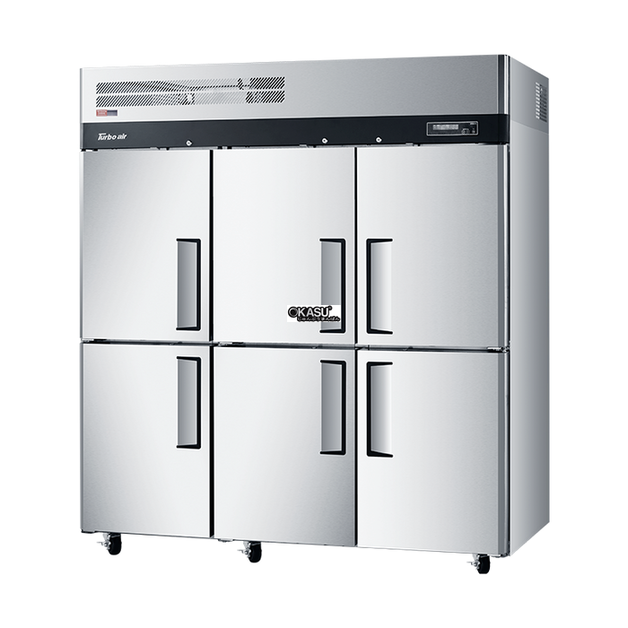 tu dong mat 6 canh inox turbo air krf65-6 hinh 0