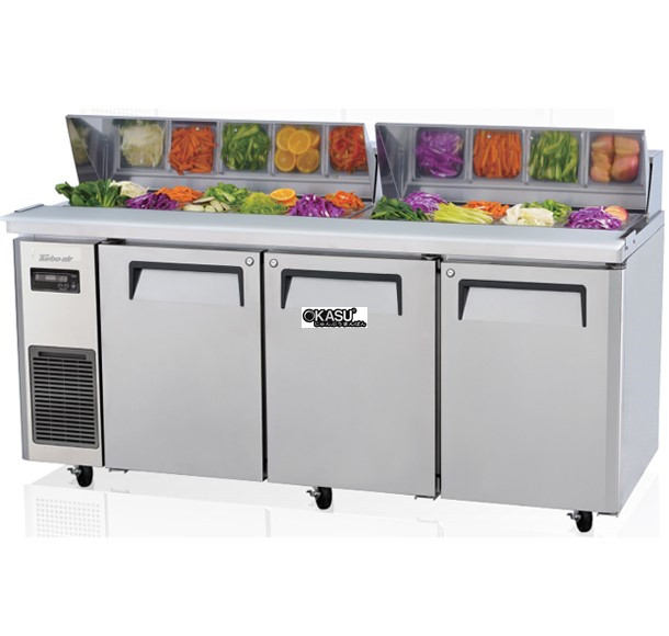 ban salad 3 canh inox turbo air khr18-3 1m8 hinh 0