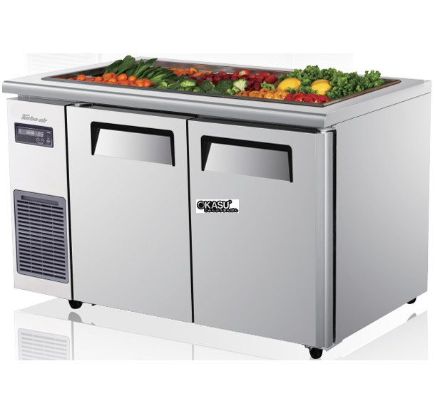 ban salad 2 canh inox turbo air ksr12-2 1m2 hinh 0