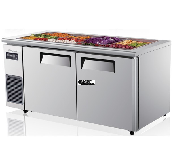 ban salad 2 canh inox turbo air ksr15-2 1m5 hinh 0