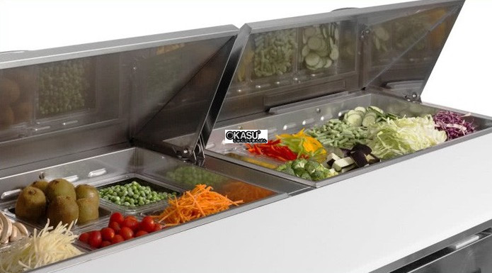 ban salad 3 canh inox turbo air khr18-3 1m8 hinh 1