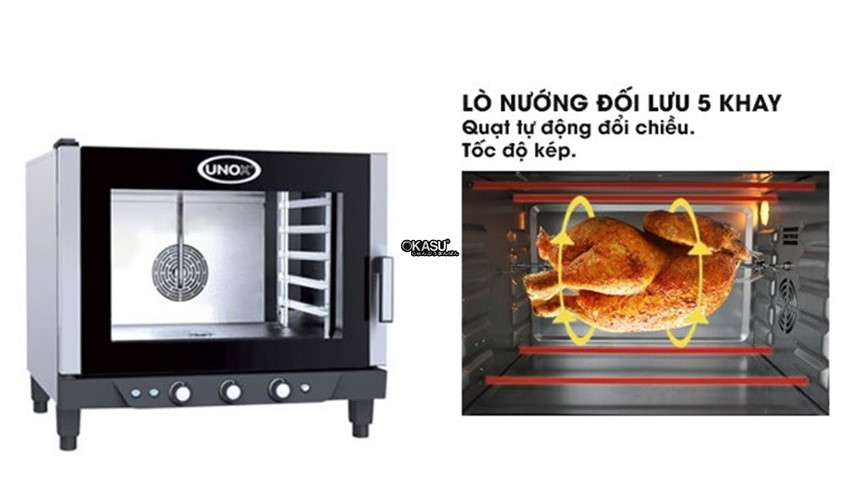 lo nuong doi luu khay gn 1/1 cheflux unox xv393  hinh 1