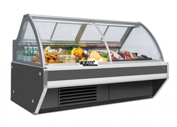 tu kinh cong trung bay thuc pham acfkc125sp7 hinh 0