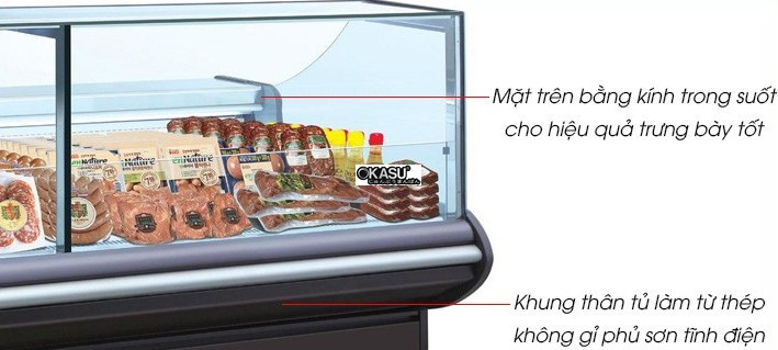 tu mat trung bay 2 ngan tu phuc vu opo sme0m2-cd hinh 0