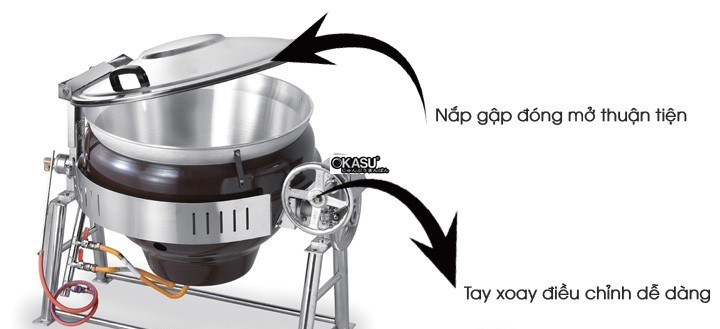 noi nau sup tay quay rinnai rsk-300a dung gas hinh 2