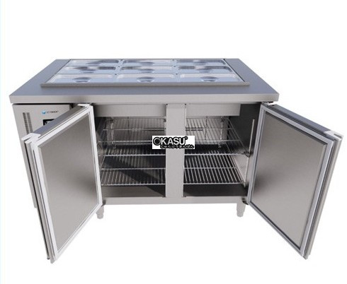 ban mat salad 2 canh inox icymax isr-2s157 - 1m5 hinh 1