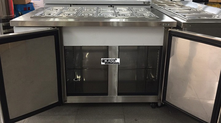 ban mat salad 1m2 happys hwi-1200s-f full khay co quat hinh 0