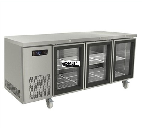 ban mat inox 3 canh kinh sanden intercool scr3-1806cr 1m8 hinh 0