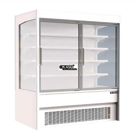 tu mat sieu thi cua kinh sanden intercool ssd-1212i hinh 0