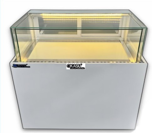 tu banh kem kinh vuong 1 tang snow village gb-300-4l-z1 1m2 hinh 1